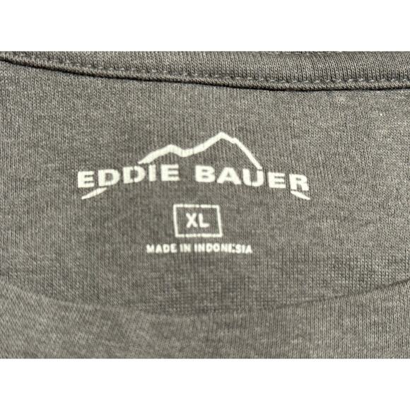 Women's Eddie Bauer Gray Long Sleeve Knit T-Shirt, Size XL - Picture 4 of 4